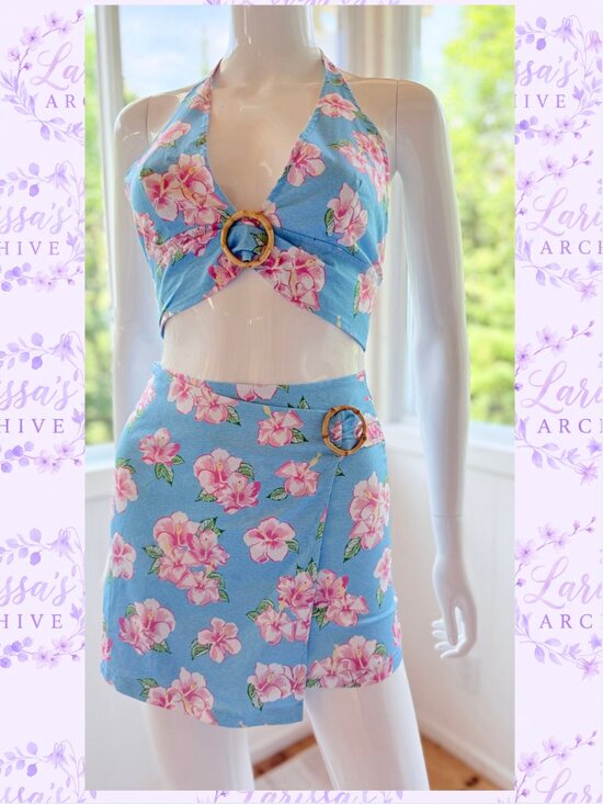 dELiA*s Dresses & Skirts - dELiA*s by Dolls Kill | "Long Hot Summer" Hibiscus Two-Piece Set | Size XS